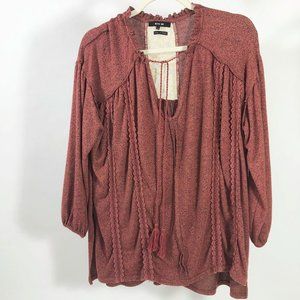 Miss Me Rust Tunic Top